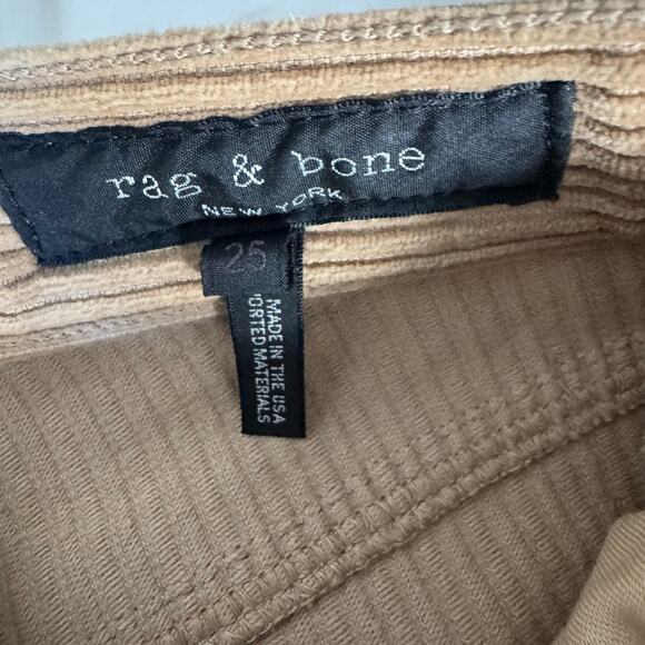 Rag & Bone corduroy pant size 25. Tan/brown/beige - Picture 2 of 2